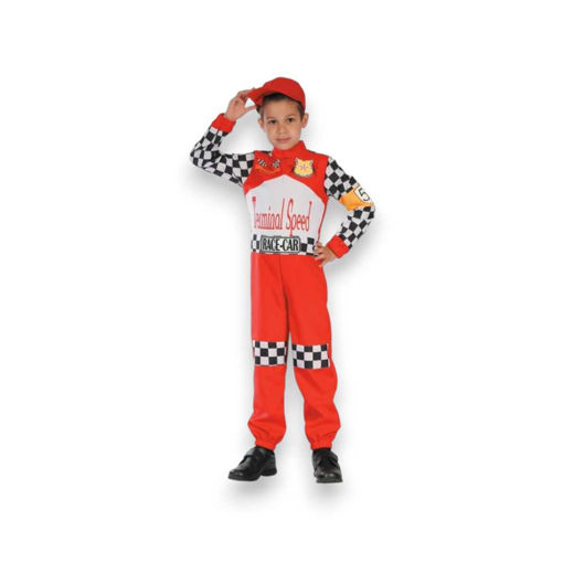 Picture of RACING DRIVER COSTUME WITH CAP 9-10 YEARS